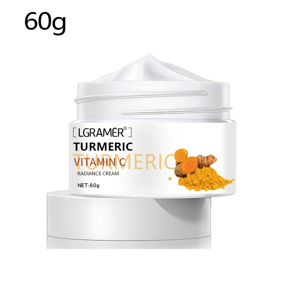 Turmeric Face Cream for Face Body Natural Turmeric Skin Brightening Lotion Vitamin E Cream with Hyaluronic Acid and Collagen