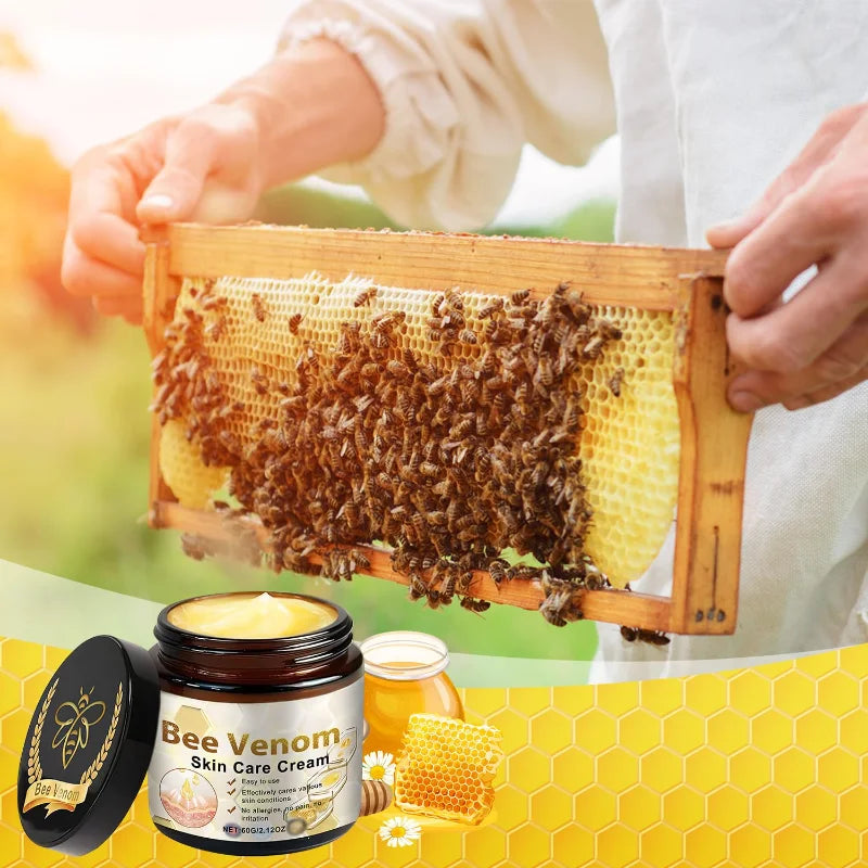 Professional Bee Venom Skin Treatment Cream Repair Gel Hydrating Moisturizing for All Skin Types(2PCS)