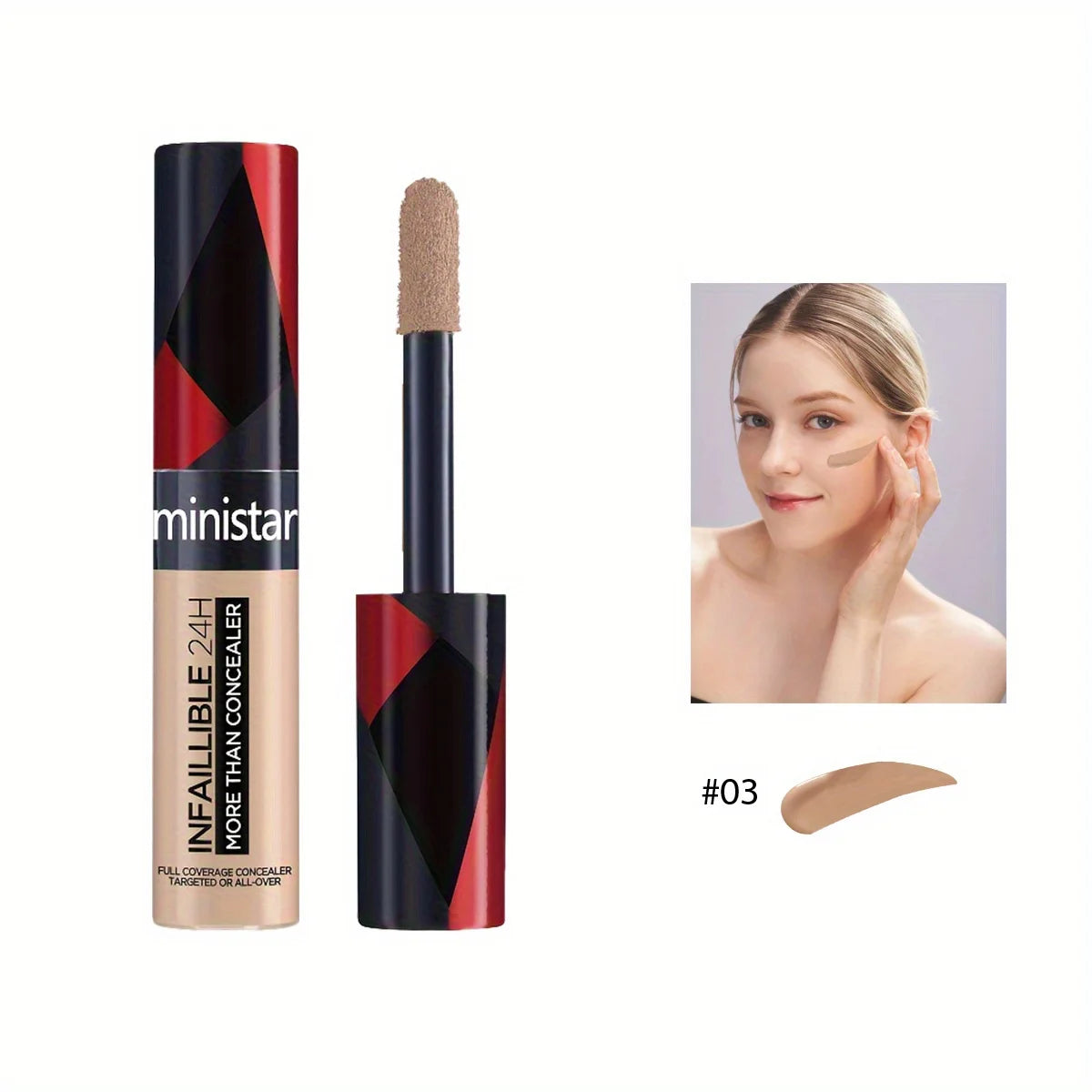 Concealer Natural Concealer Modifies Skin Tone Natural Three-dimensional