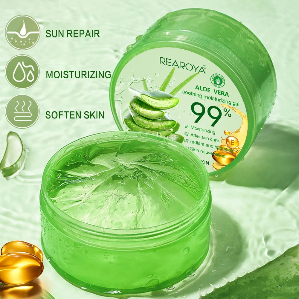 Products Face Moisturizing Aloe Vera Gel Cream Acne Treatment Face Cream Sun After Repair Sleeping Mask Face Care Skin Care T