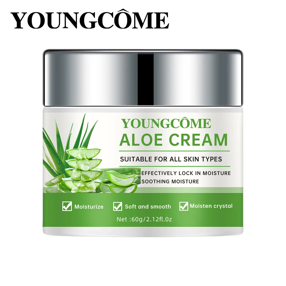 Aloe Vera Deep moisturizing cream, effectively locks in moisture and sooth skin, suitable for all skinall skin types, men and wo