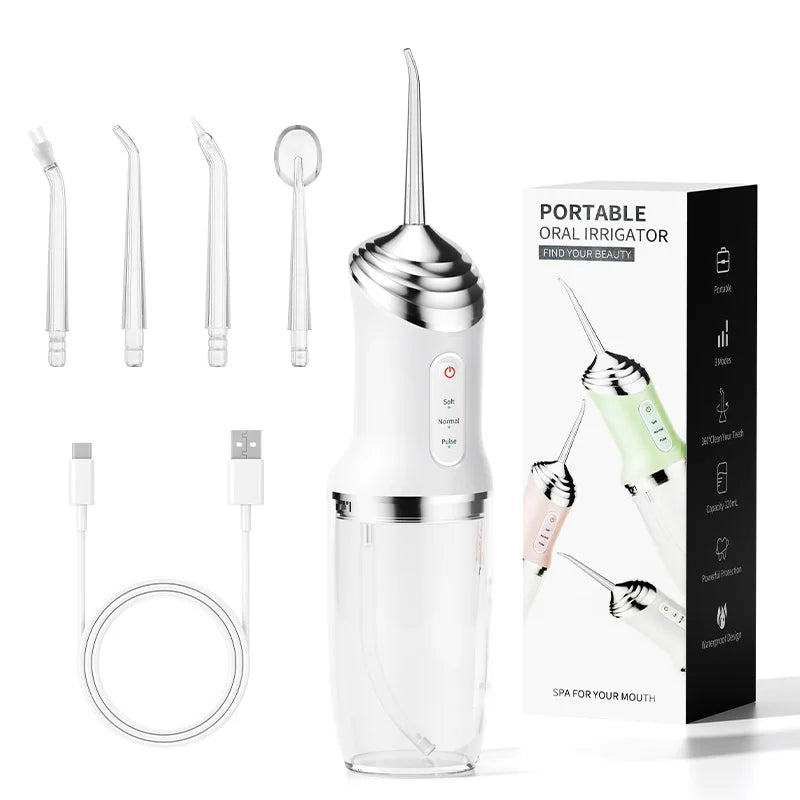 Tooth Water Flosser, Oral Rinser,Portable Wireless Oral Rinser,USB Charging,Suitable for Home Travel,Daily Teeth Care for