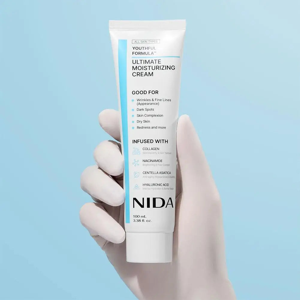 NIDA Daily Ultimate Moisturizing Cream Anti-Aging Whitening Repair Redness Essence Repairing Calming Pore Moisturizer Skin Care