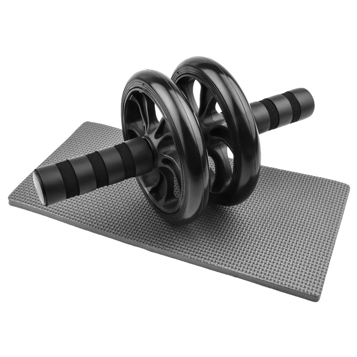 AA44M Black Abdominal Wheel Set 5-Piece Set Push-Ups Abdominal Wheel Dual Multifunctional Household Equipment