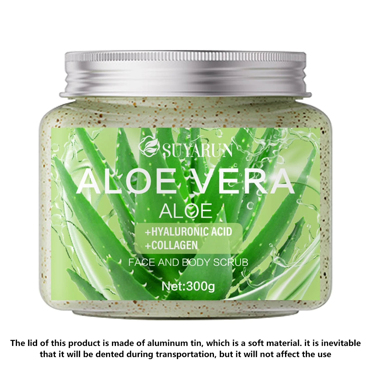 SUYARUN Natural Exfoliating Body Scrub - Raspberry/Aloe/Coconut, Moisturizing Dead Skin Removal, 3 Flavor for Smooth Skin.