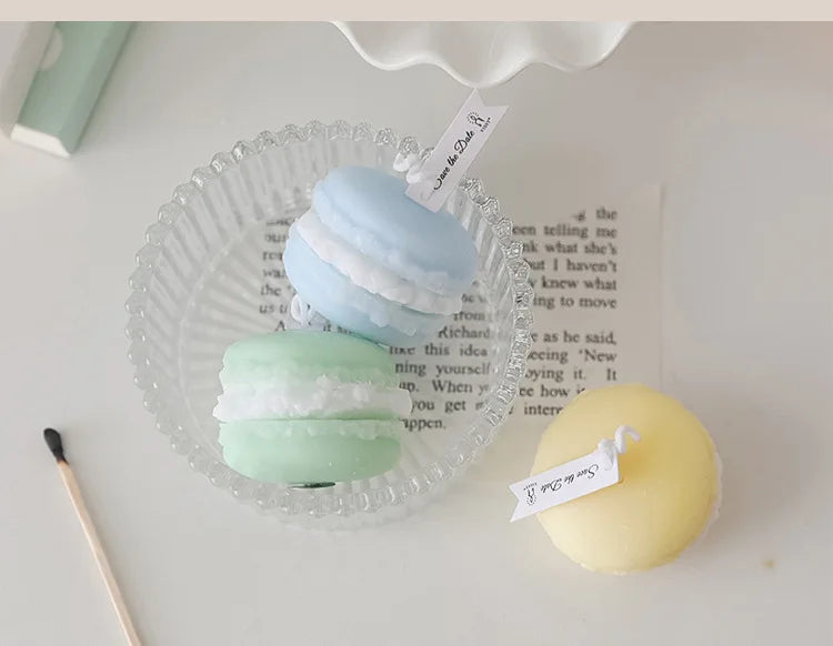 Macaron Aromatherapy Candle Photo Prop Diy Birthday Gift Fragrance Candle Perfume Scent Creative Gift Christmas Gift