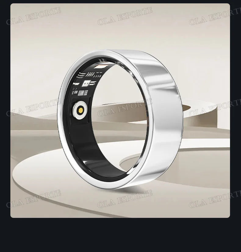 New Smart Ring Health Reminders 5ATM Waterproof Blood Oxygen Heart Rate Sleep Monitoring Sports Fashion Ring For Men Women Gift