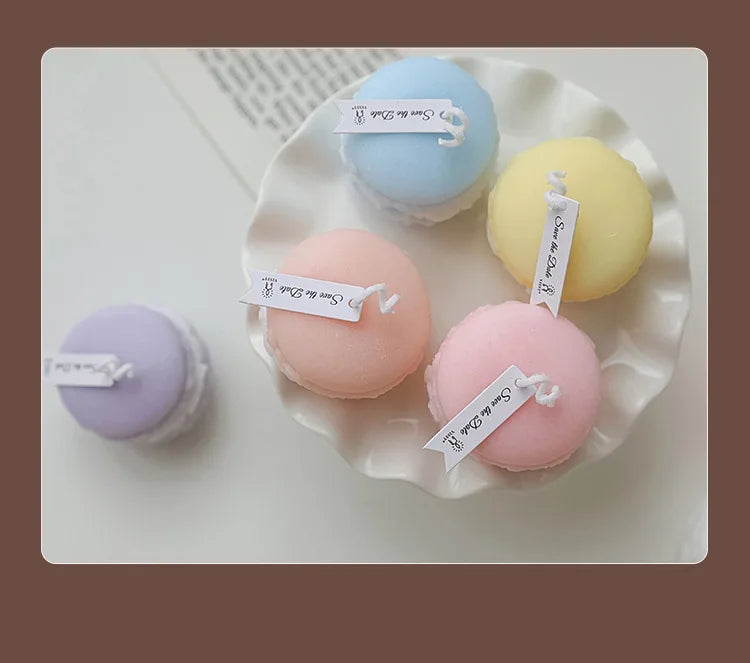 Macaron Aromatherapy Candle Photo Prop Diy Birthday Gift Fragrance Candle Perfume Scent Creative Gift Christmas Gift