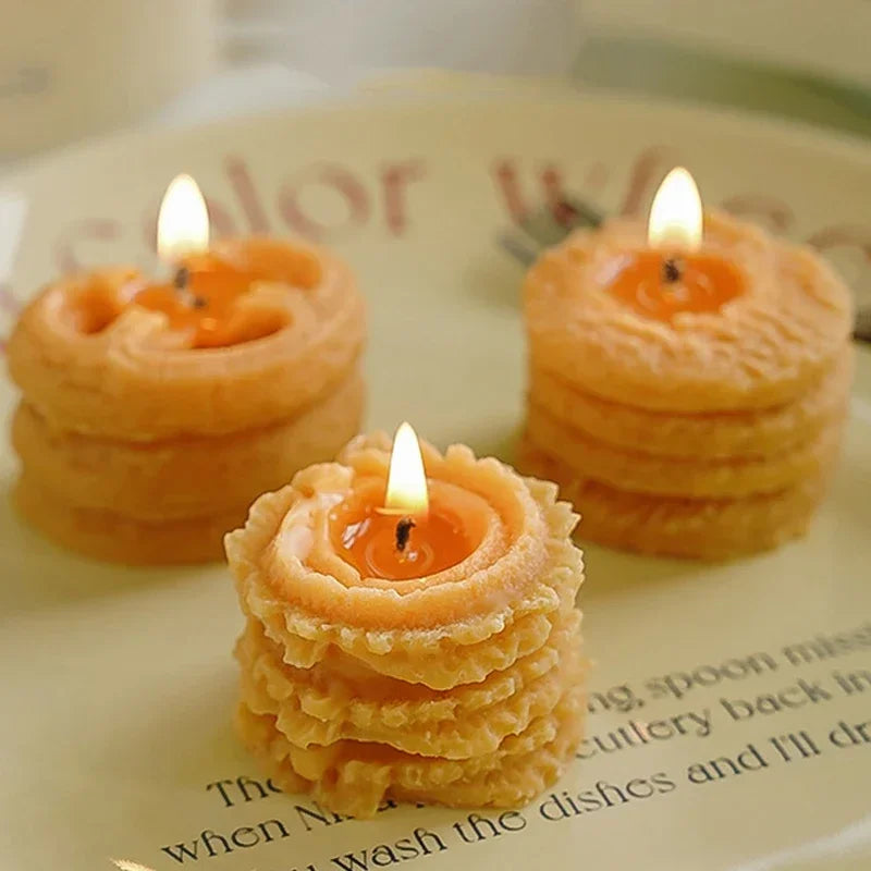 Four Cookies Aromatherapy Candles Wholesale Aromatherapy Gift Box with Gift Creative Candle Ins Style Gift Modeling Wax