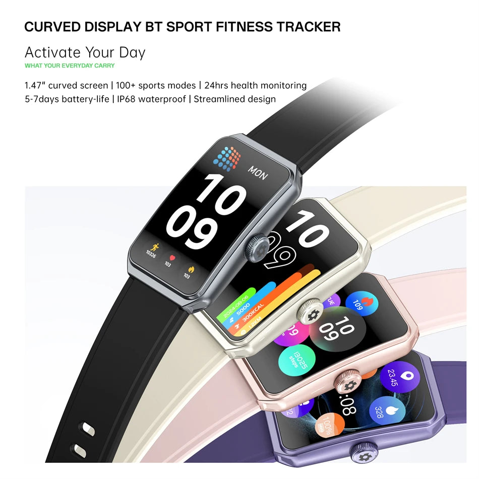LIGE Smart Watch Health Heart Rate Monitoring Message Smart Reminder Mulit Sport Mode IP68 Waterproof Smartwatch For Android IOS