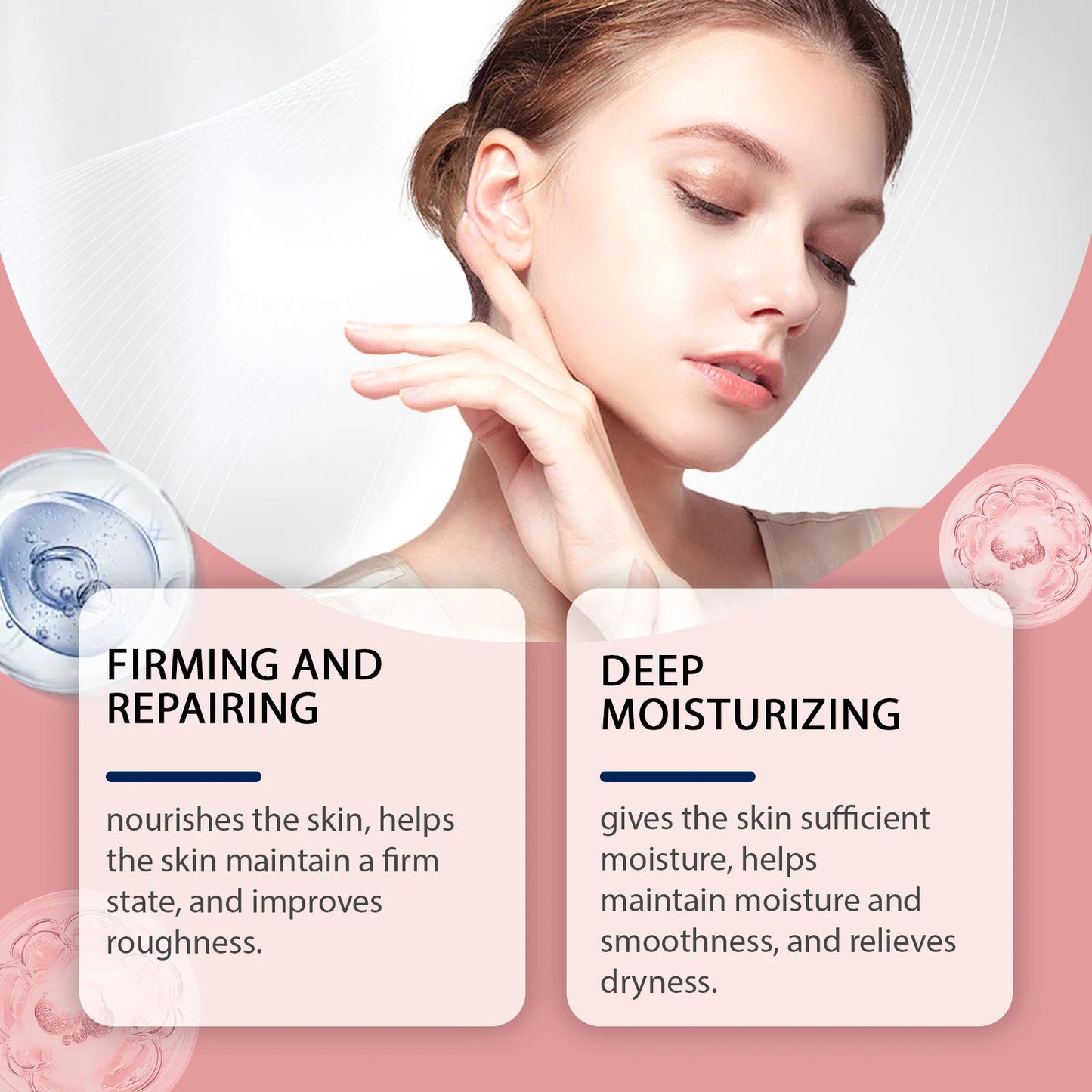 Niacinamide Collagen Face Cream for Dry Sensitive Skin Nourishing Daily Moisturizer for Women and Men Soft Smooth Hydration 50g