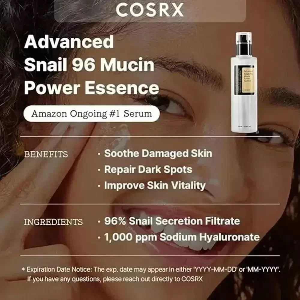 Snail Skin Care Nourish Snail Mucin Power Repair Essence Water Skin Toner Moisturizing Brightening Hyaluronic Acid Nourishing