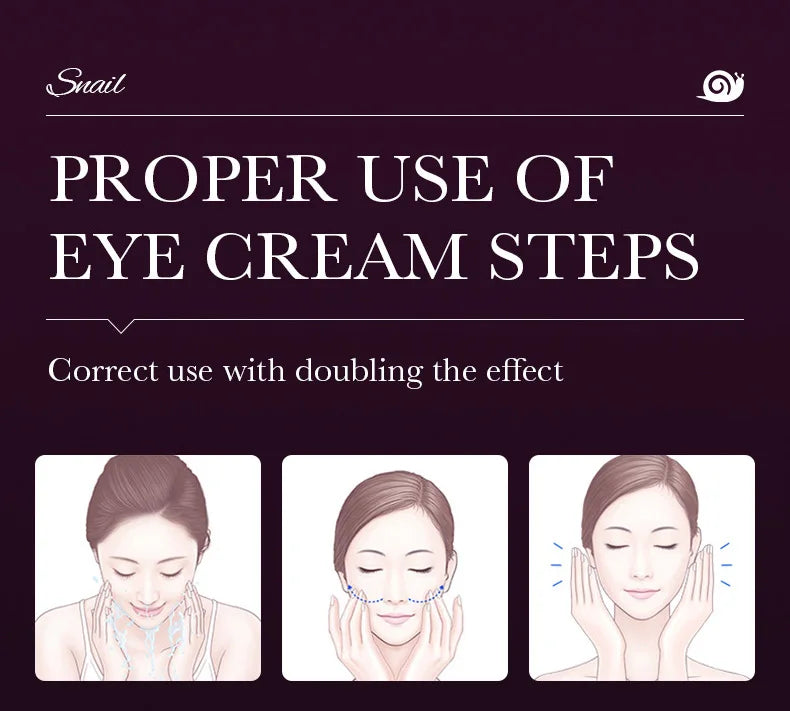 SAODER Snail Collagen Eye Cream Anti Dark Circles Remove Eyes Bags Moisturizing Firming Beauty Eyes Skin Care Products