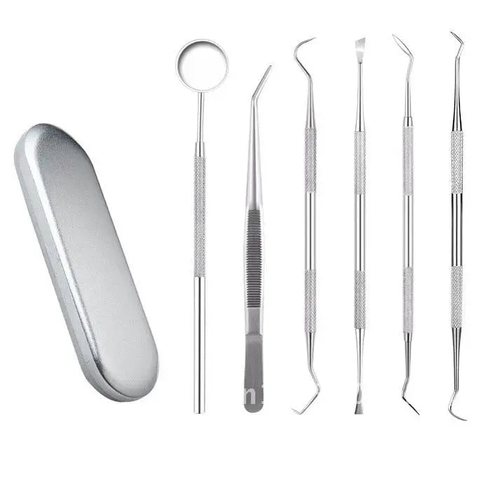 Oral Care Dental Cleaning Kit - Toothpick Stain Remover Teeth Scale Removal Tool Adult Dental Probes Tongue Scraper & More