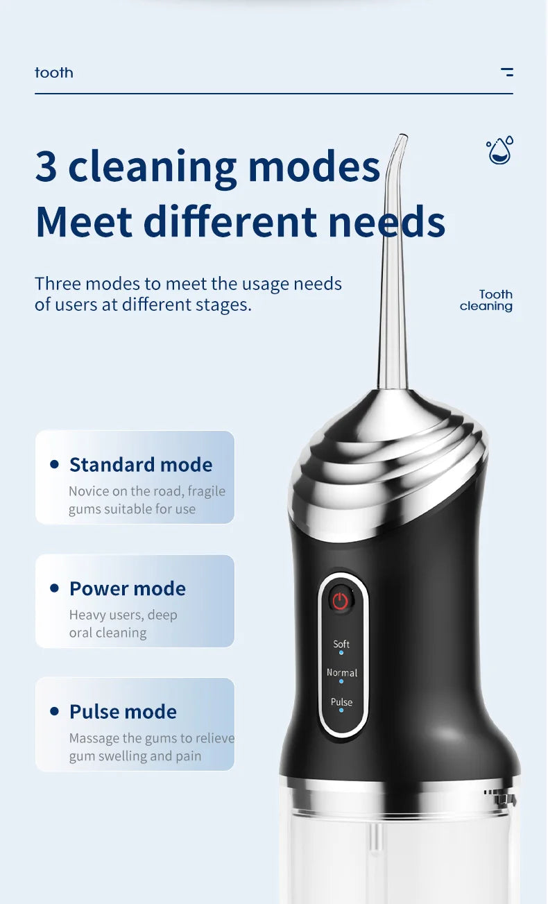 Tooth Water Flosser, Oral Rinser,Portable Wireless Oral Rinser,USB Charging,Suitable for Home Travel,Daily Teeth Care for