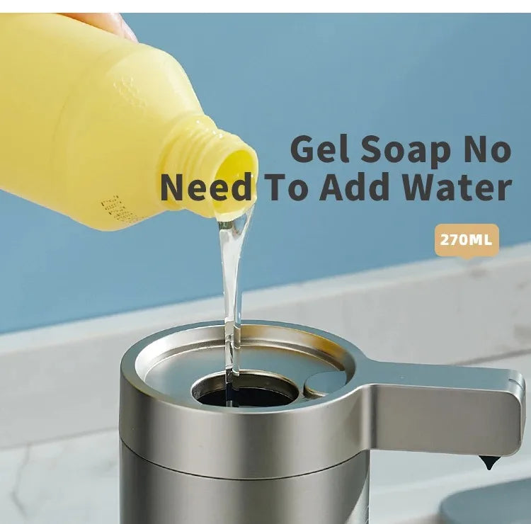 Intelligent automatic sensing 304 stainless steel soap dispenser,Kitchen Soap Machine Automatic Sensor Out of Hand Sanitizer Sma