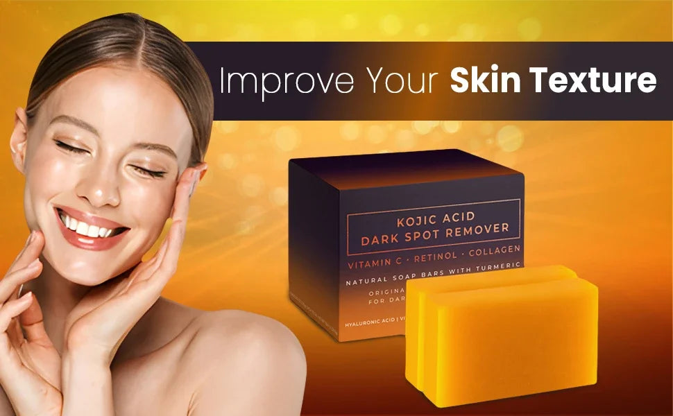 Kojic Acid Dark Spot Remover Whitening Soap Handmade Skin Care Deep Cleaning Moisturizing Cleansing Essential Soap Brighten Skin