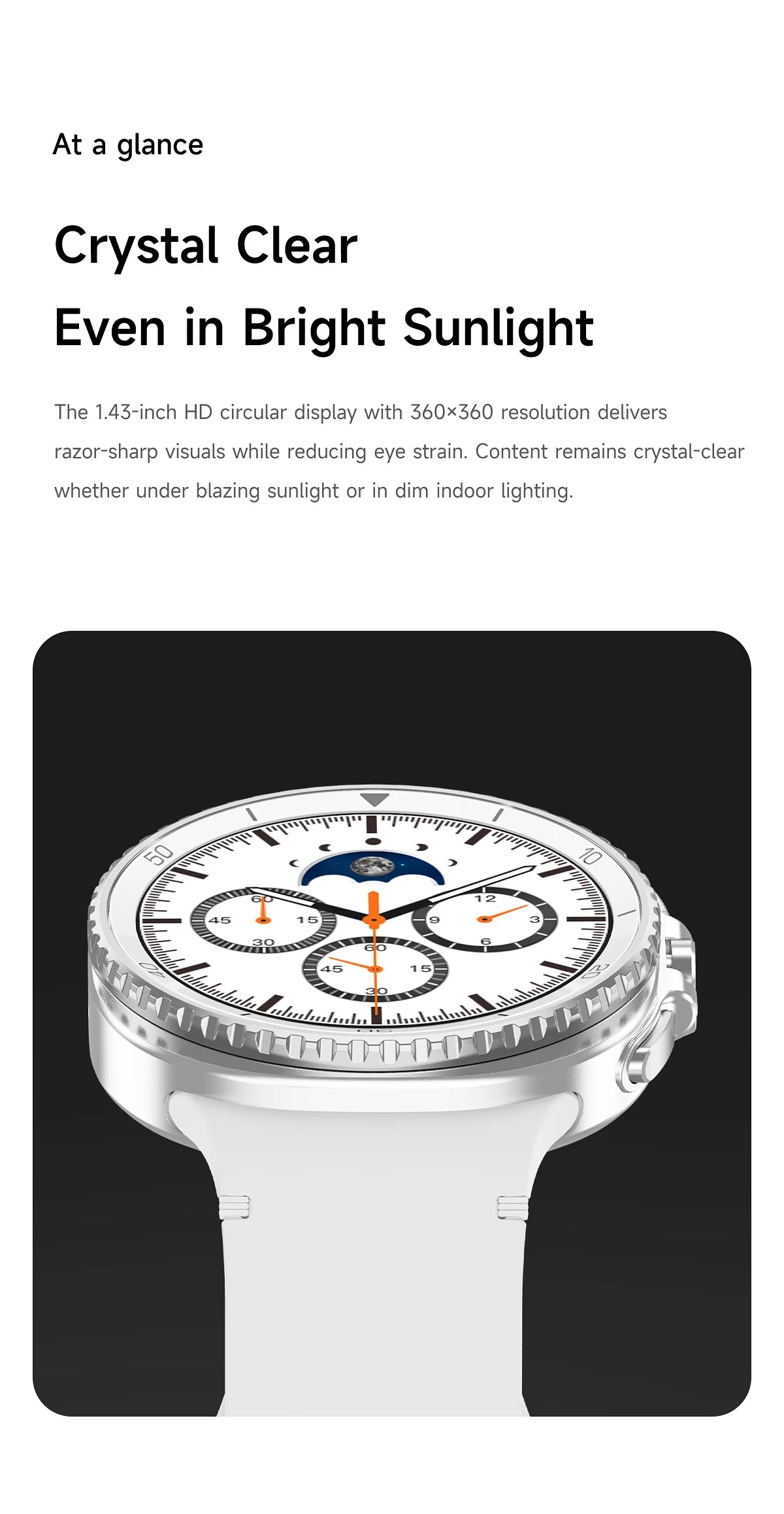 NEW Health monitoring Smart Watch 46mm1.43inch AMOLED Screen IP68 Waterproof Heart Rate Monitor blood pressure Sport SmartWatch
