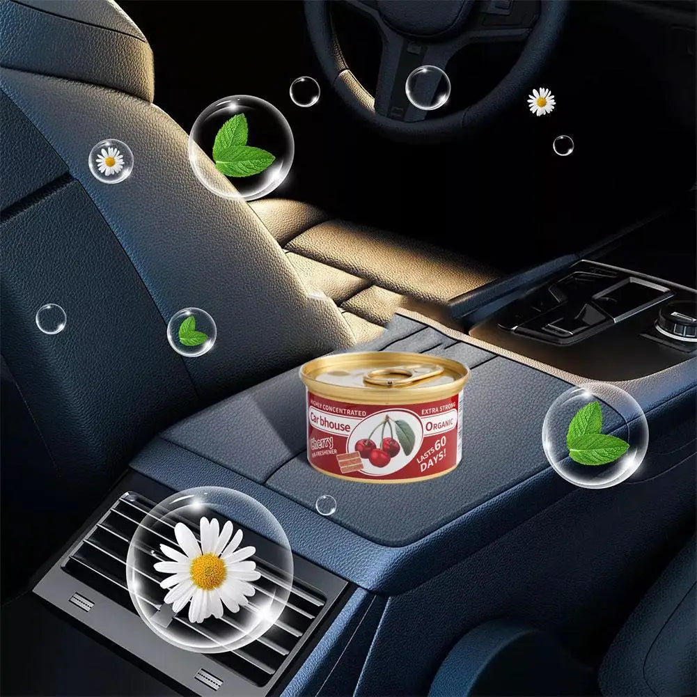Car Aromatherapy Wooden Block Canned Automobile Air Freshener Long-Lasting Fragrance For Auto Home Closet Car Fragrance Paste