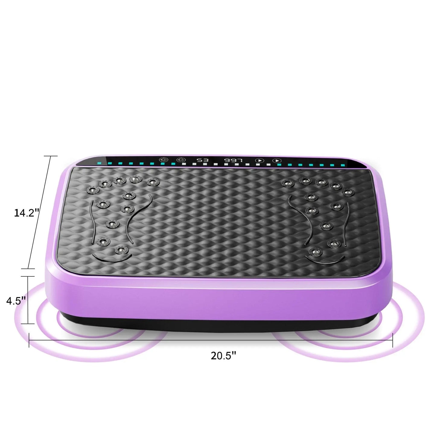 Vibration Plate Exercise Machine, Whole Body Fitness Platform for Lymphatic Drainage, Vibrating Shaker Board with 120 Speed Leve
