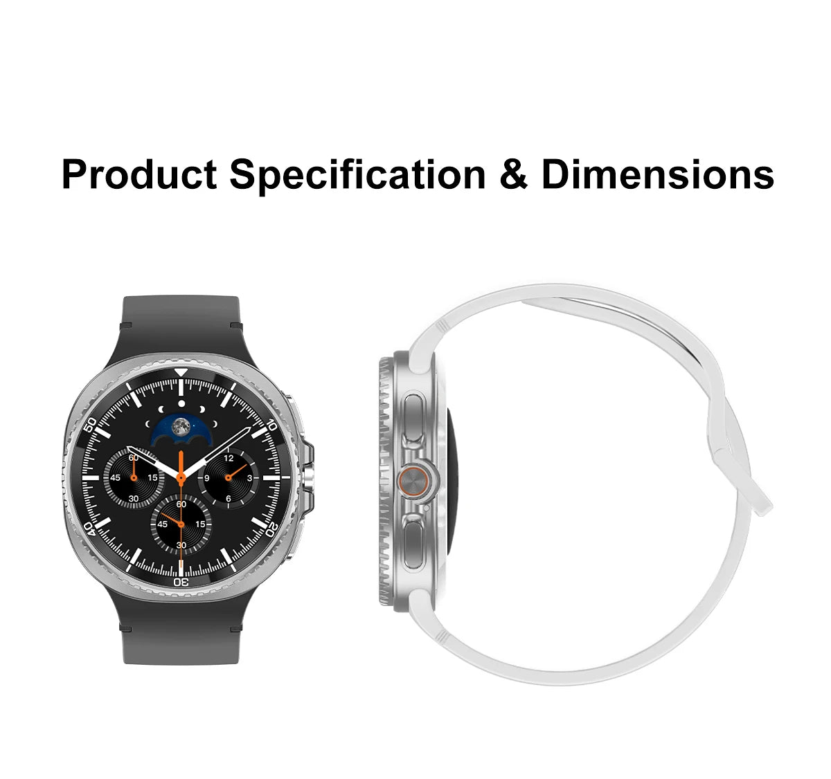 NEW Health monitoring Smart Watch 46mm1.43inch AMOLED Screen IP68 Waterproof Heart Rate Monitor blood pressure Sport SmartWatch