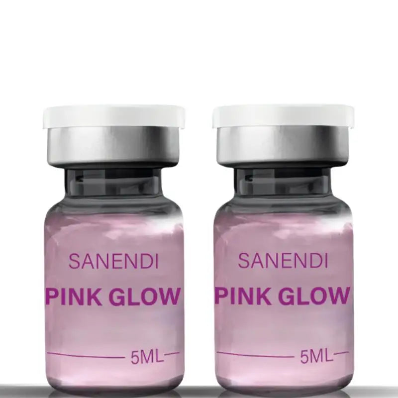 Sanendi New 2025 Pink Glow Home Care PDRN Pink Peptide Dr.Pen Serum for Facial Skin Boosting Brightening Fine Line 10vials*5ml