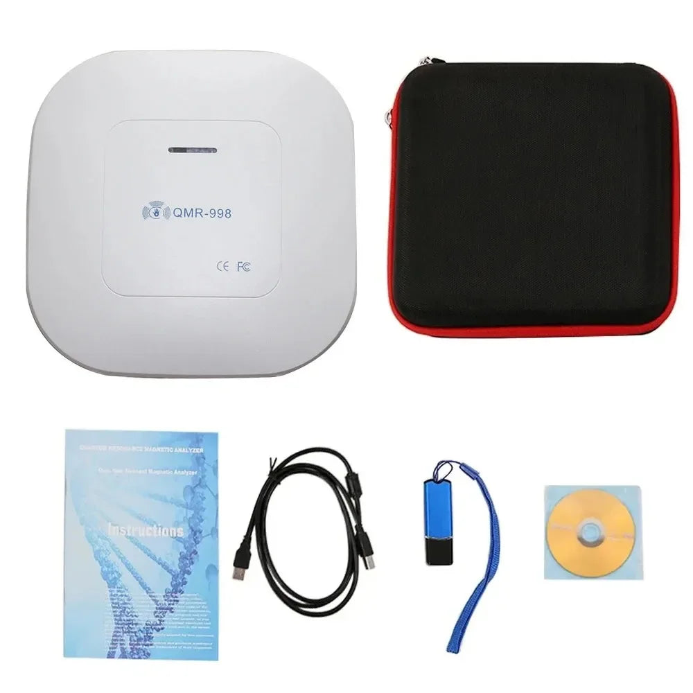 10G QMR-998 Quantum Resonance Magnetic Analyzer Set Hand Touch Quantum 10Th Body Analyzer With 52 Reports For Sub-health Test