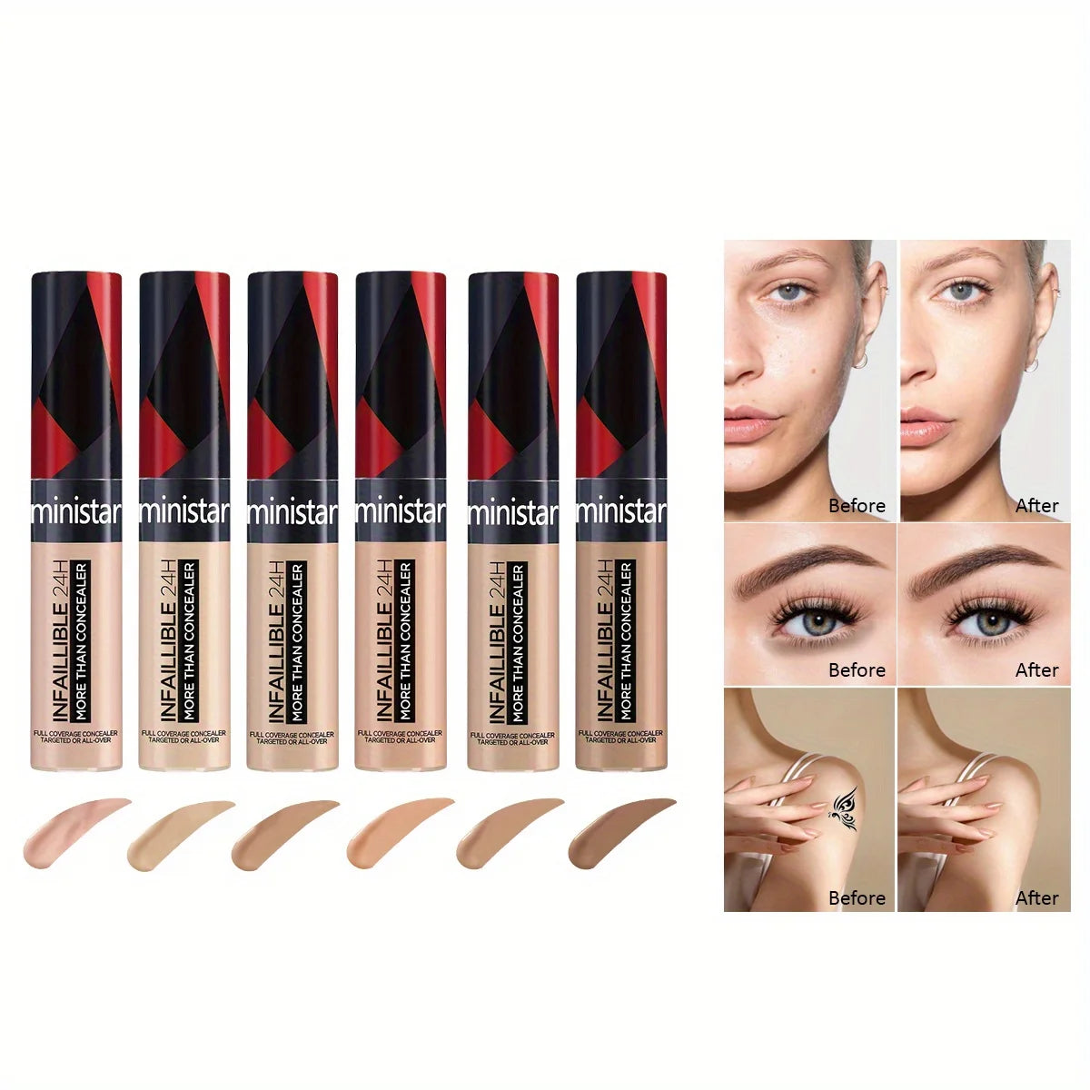 Concealer Natural Concealer Modifies Skin Tone Natural Three-dimensional