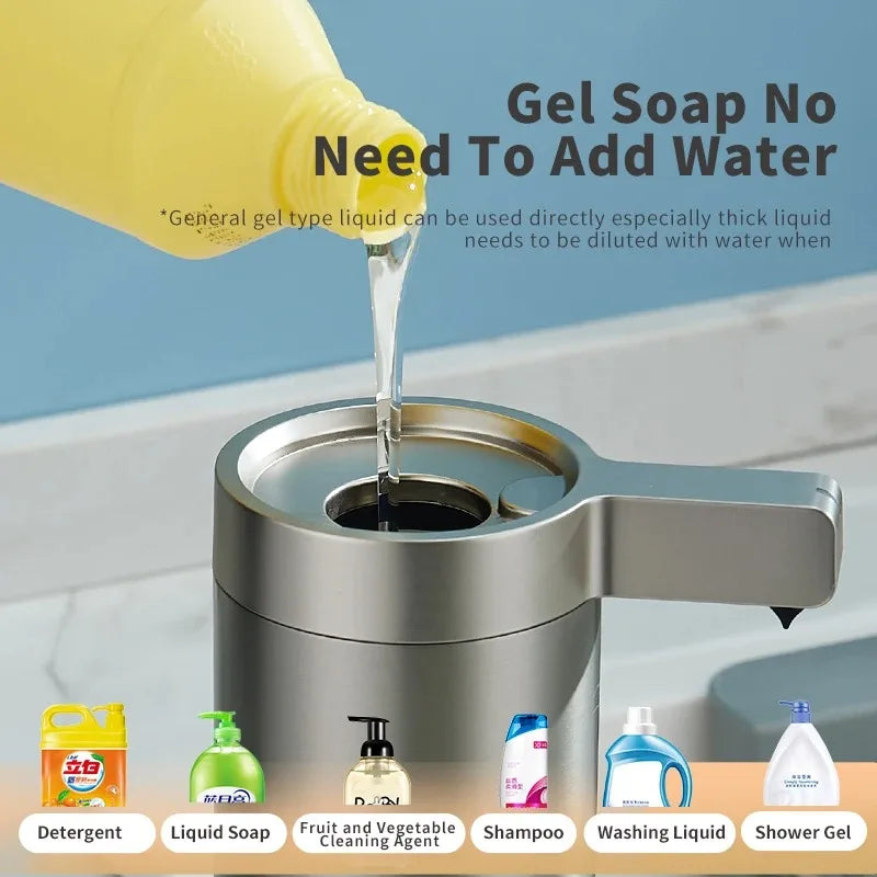 Intelligent automatic sensing 304 stainless steel soap dispenser,Kitchen Soap Machine Automatic Sensor Out of Hand Sanitizer Sma