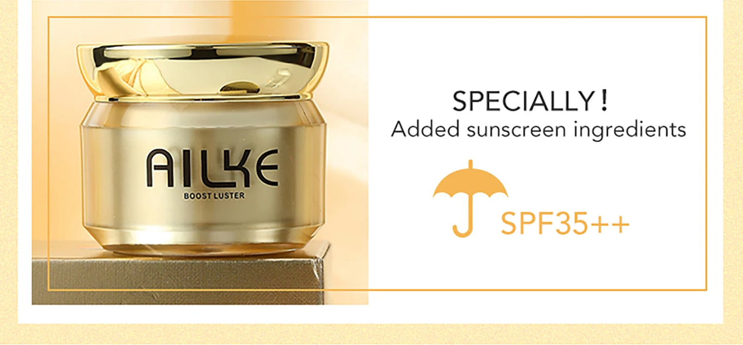 AILKE Whitening Moisturizing Facial Cream, Naturally Brighten Skin Tone, Remove Dark Spots, Clean Skin With Nicotinamide Spf35+