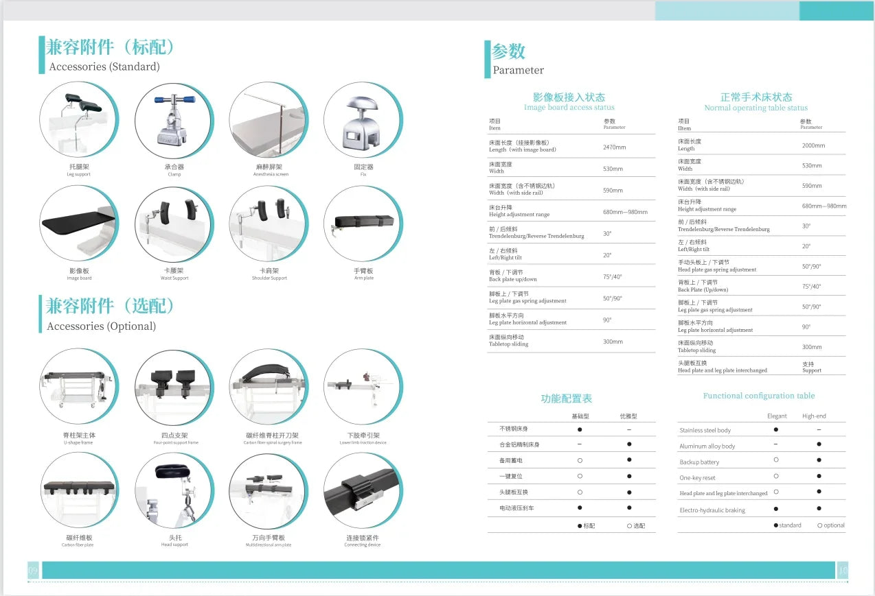 Electric -Hydraulic Imaging Bed for C arm G Arm X-Ray Machine Surgical Operating Tle Hot sale
