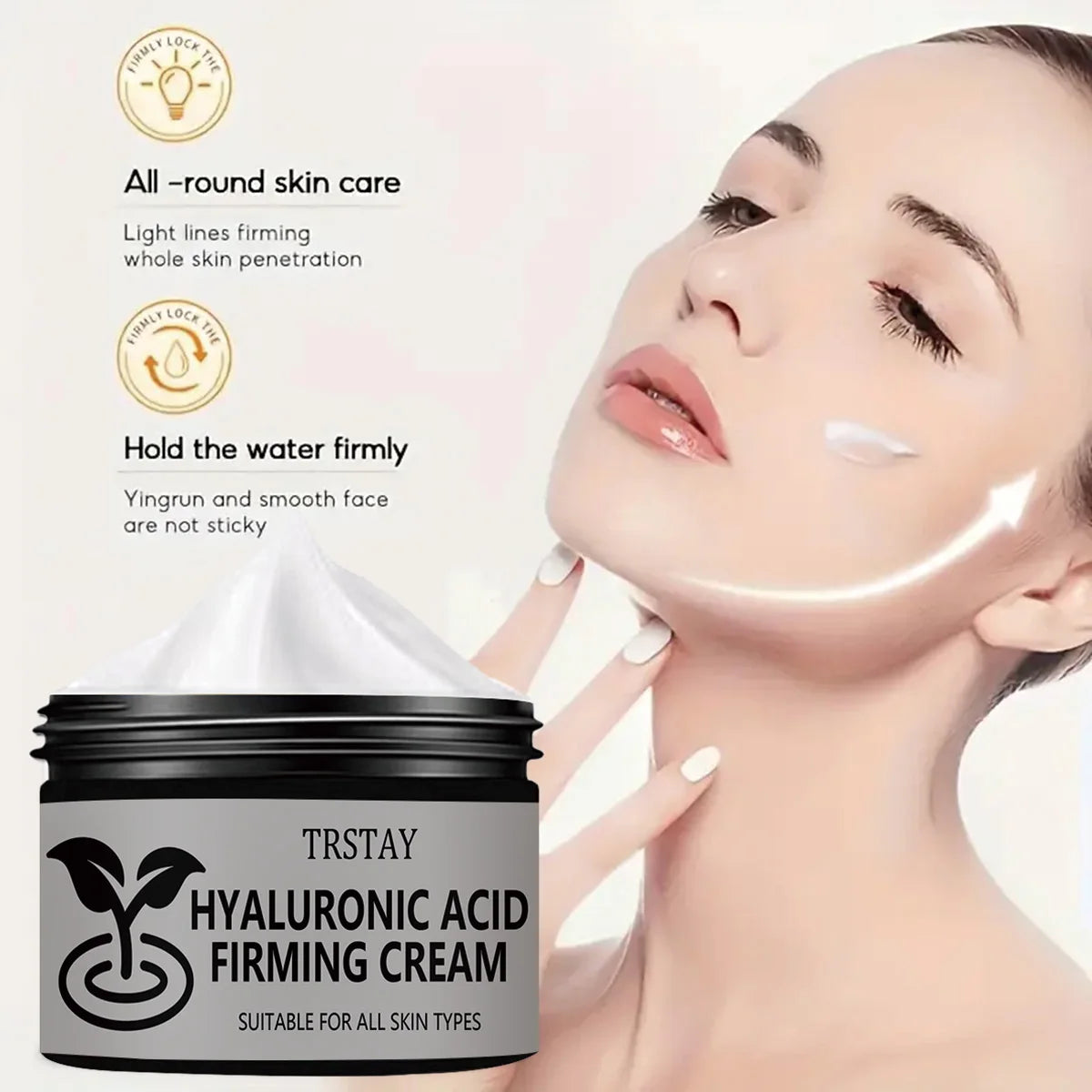 Enzymatic firming skin care face cream contains curcumin and betaine