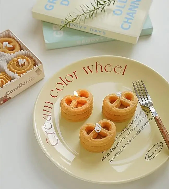 Four Cookies Aromatherapy Candles Wholesale Aromatherapy Gift Box with Gift Creative Candle Ins Style Gift Modeling Wax