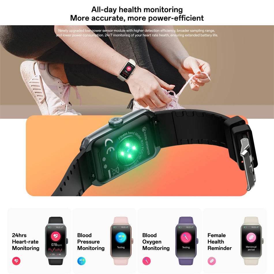 LIGE Smart Watch Health Heart Rate Monitoring Message Smart Reminder Mulit Sport Mode IP68 Waterproof Smartwatch For Android IOS