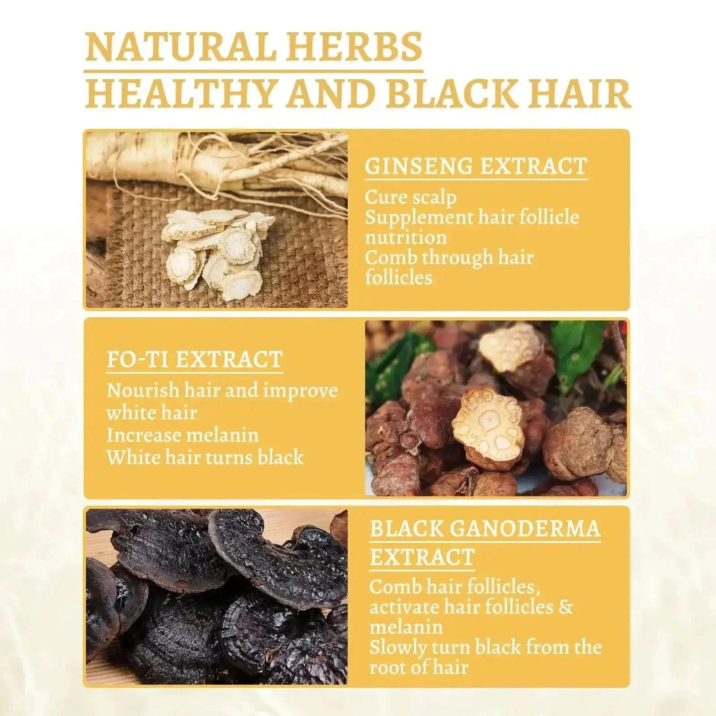 Natural Anti Gray Hair Serum | Nourishing Hair Care Remedy - Repair White & Darkening Hair