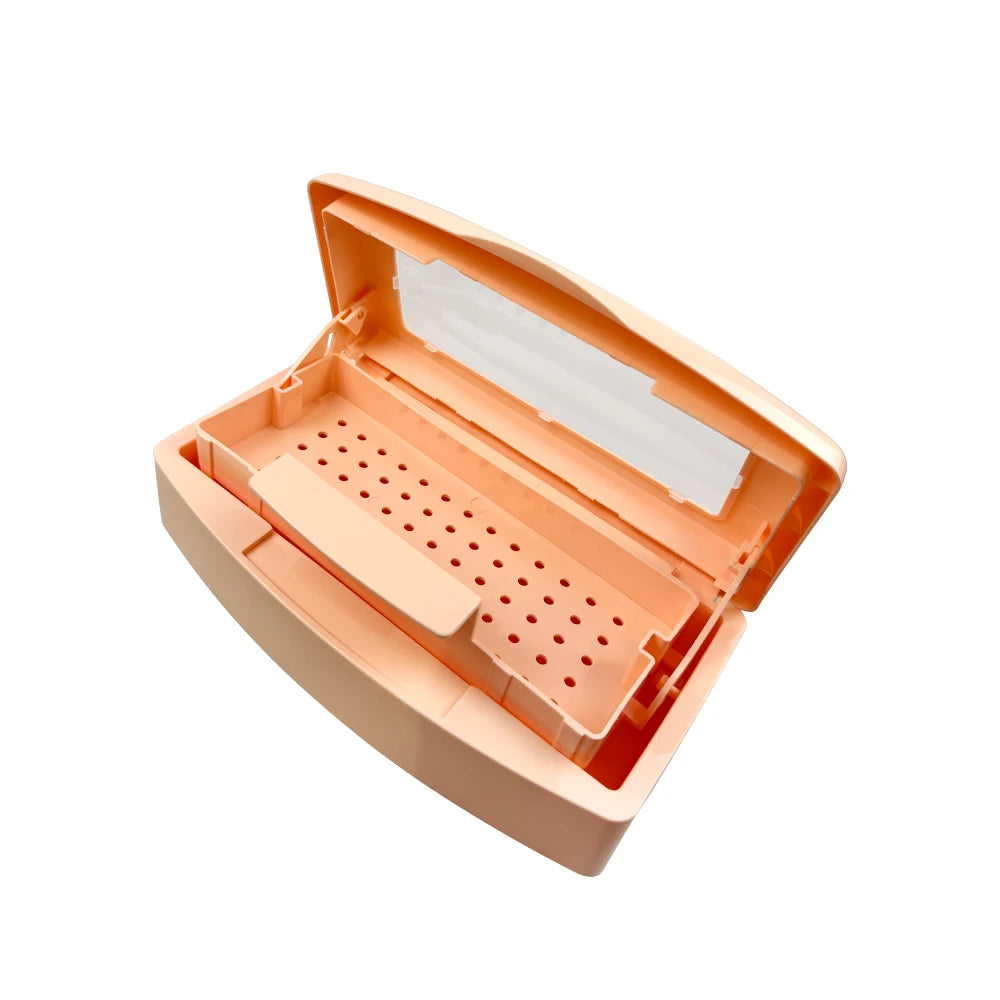 Dental Instrument Sterilizer Tray Disinfection Box Burs Tweezers Sterilizing Box Nail Manicure Implement Sanitize Clean Tools