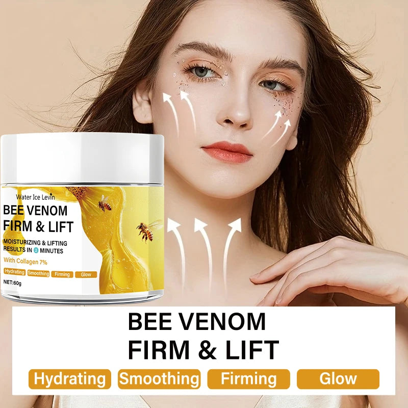 Bee Vemon Instant Facial Lifting Cream - 60g | Firming and Rejuvenating Skin, Smoothing Fine Lines and Wrinkles | All Skin Types