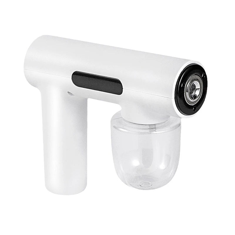 Portable Handheld Electric Humidification Spray Gun Household Travel Supplies Atomised Blue Light Rechargeable Disinfection Gun