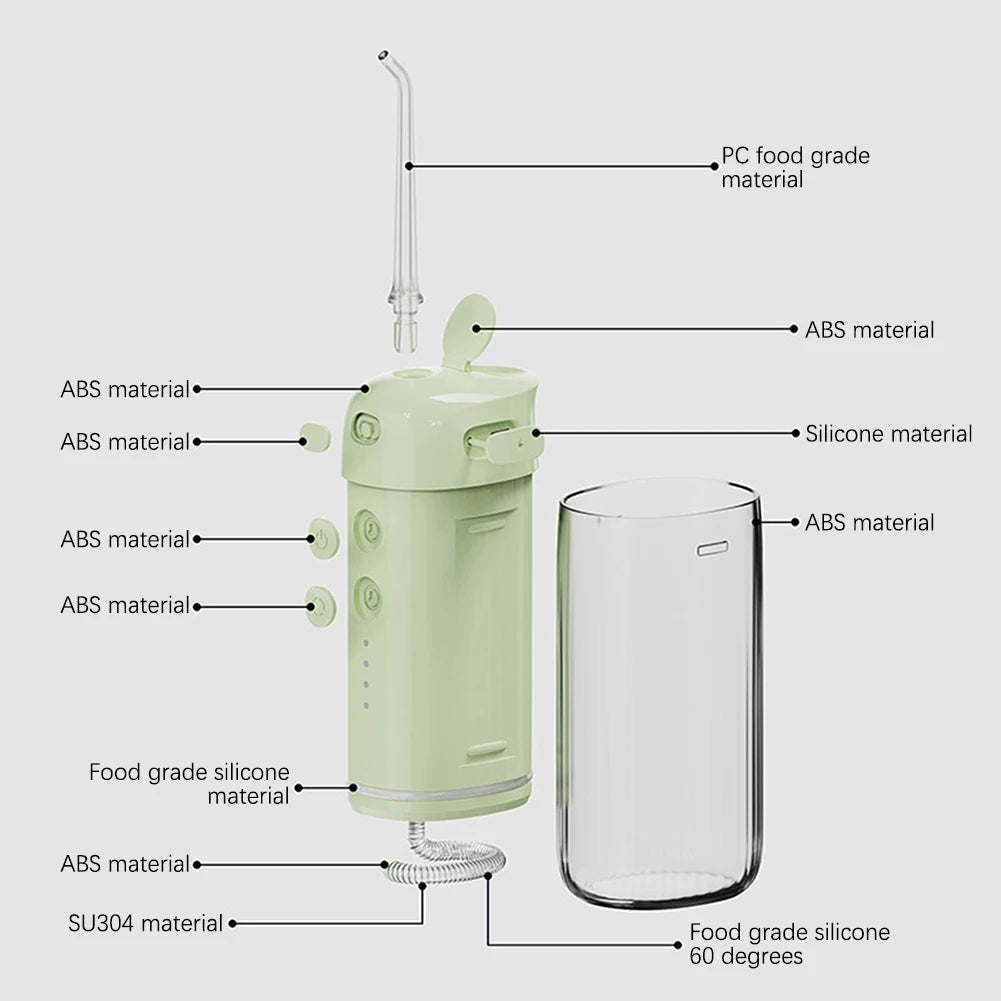Electric High-Frequency Oral Irrigator IPX7 Waterproof Beauty Instrument Tooth Cleaner All Around Oral Teeth Cleaning Care Tool