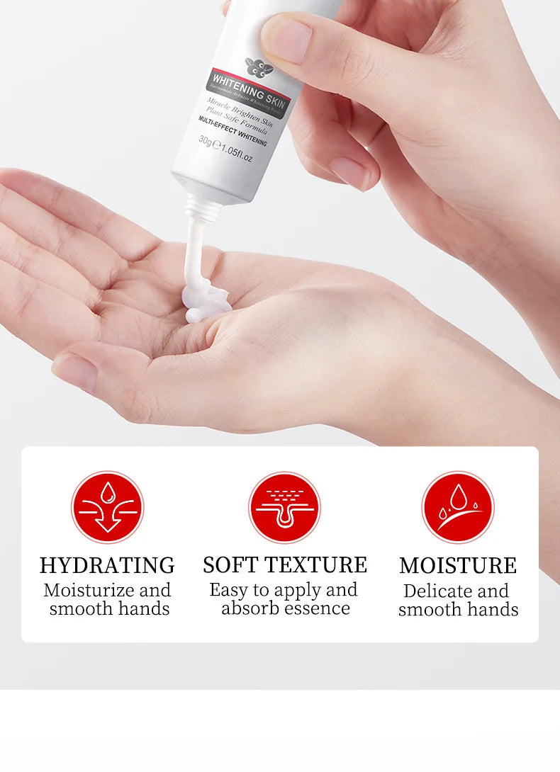 1/2pcs SADOER Niacinamide Arbutin Hand Cream Moisturizing Non Greasy Nourishing Anti Dry Crack Hydrating Hands Skin Care