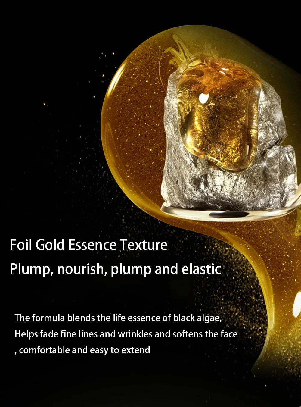 Natural Seaweed Gold Foil Face Cream Moisturizing Anti-Aging Firming Skin Oil Control Firming Day Cream For Face Skin Care Cream