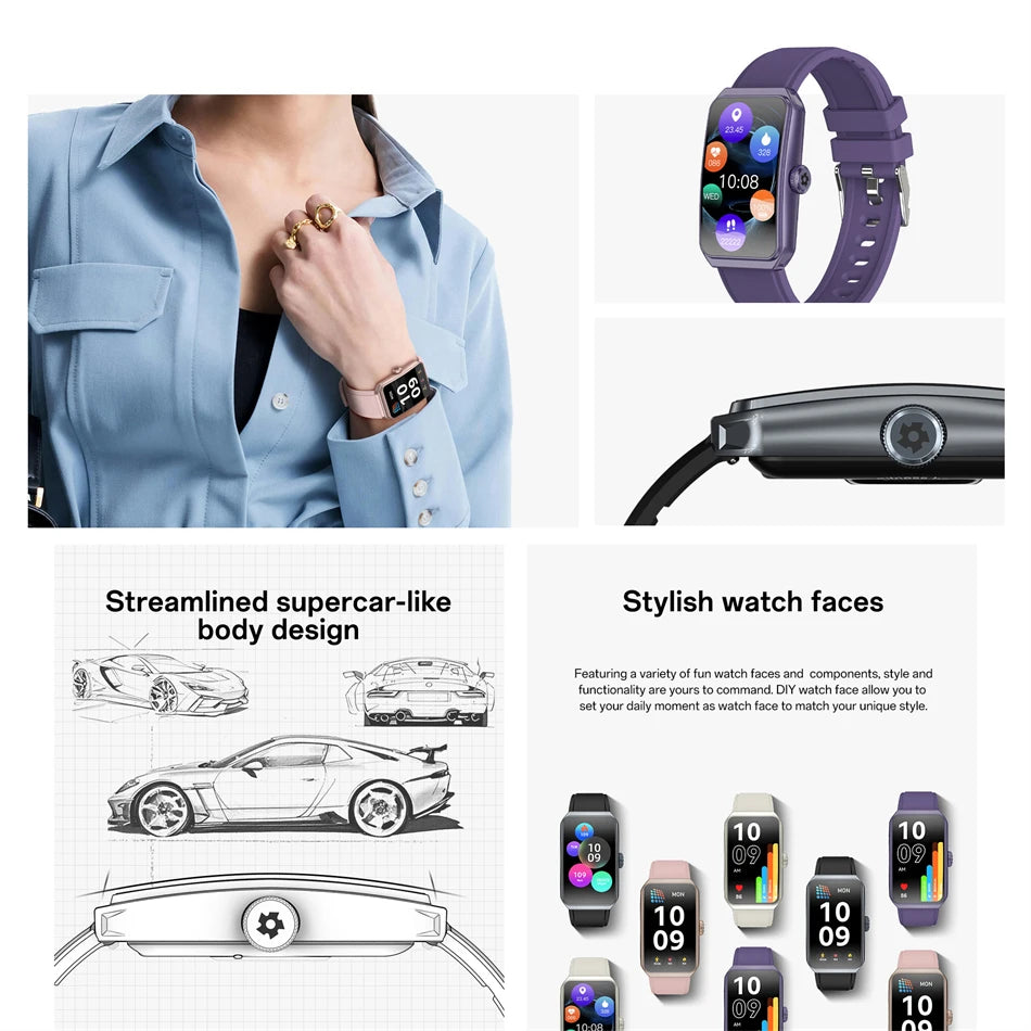 LIGE Smart Watch Health Heart Rate Monitoring Message Smart Reminder Mulit Sport Mode IP68 Waterproof Smartwatch For Android IOS