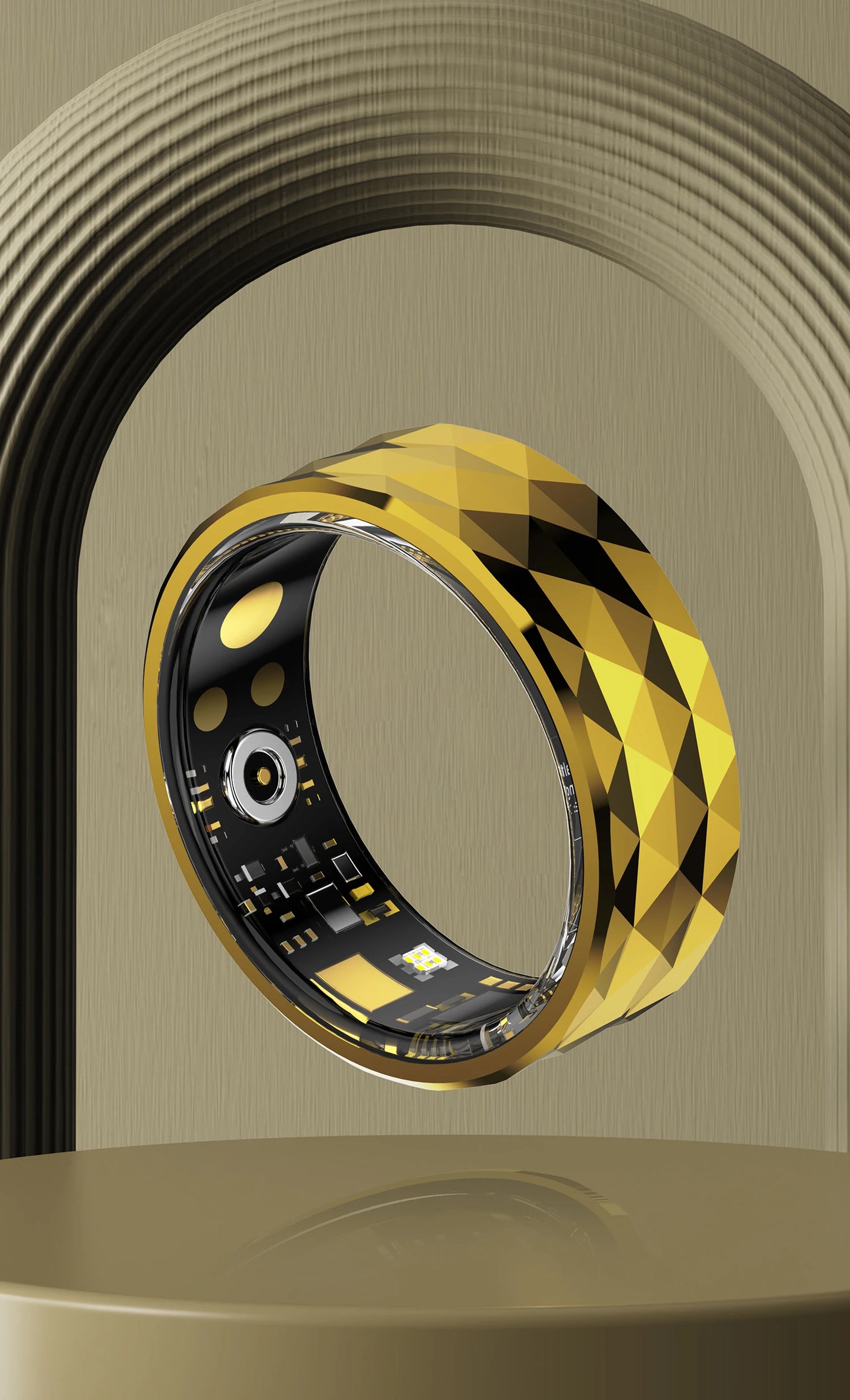 Smart Ring R12M Health Sleep Heart Rate Monitoring IP68 5ATM Waterproof Step Distance Calorie Counting Multi Sport Modes For Man