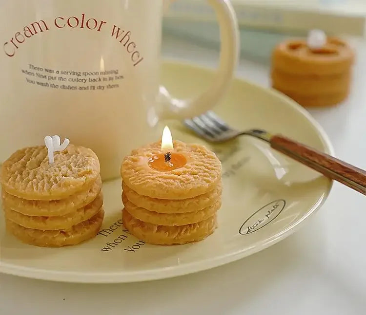 Four Cookies Aromatherapy Candles Wholesale Aromatherapy Gift Box with Gift Creative Candle Ins Style Gift Modeling Wax