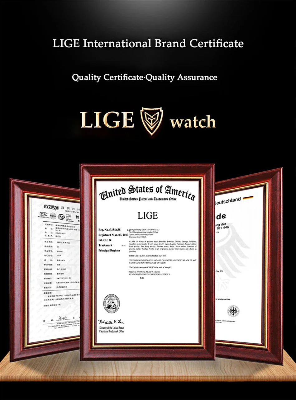 LIGE Smart Watch Health Heart Rate Monitoring Message Smart Reminder Mulit Sport Mode IP68 Waterproof Smartwatch For Android IOS