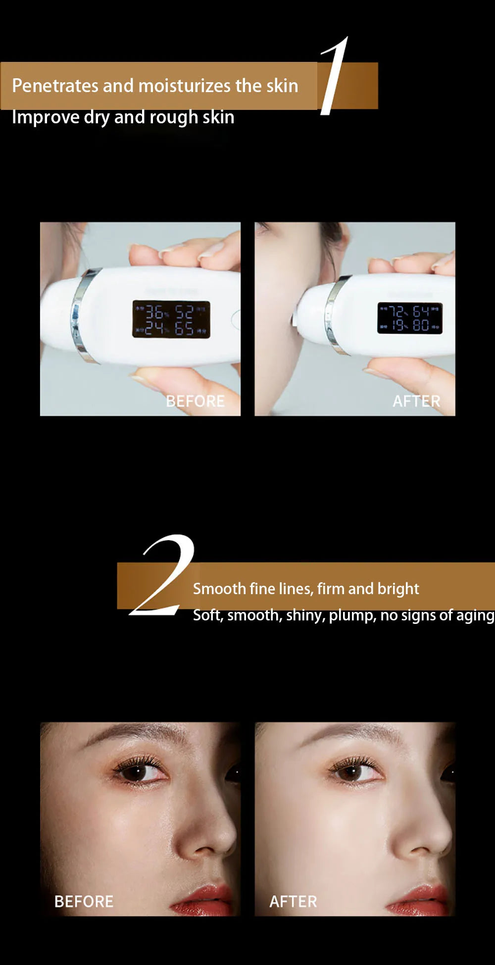 Natural Seaweed Gold Foil Face Cream Moisturizing Anti-Aging Firming Skin Oil Control Firming Day Cream For Face Skin Care Cream