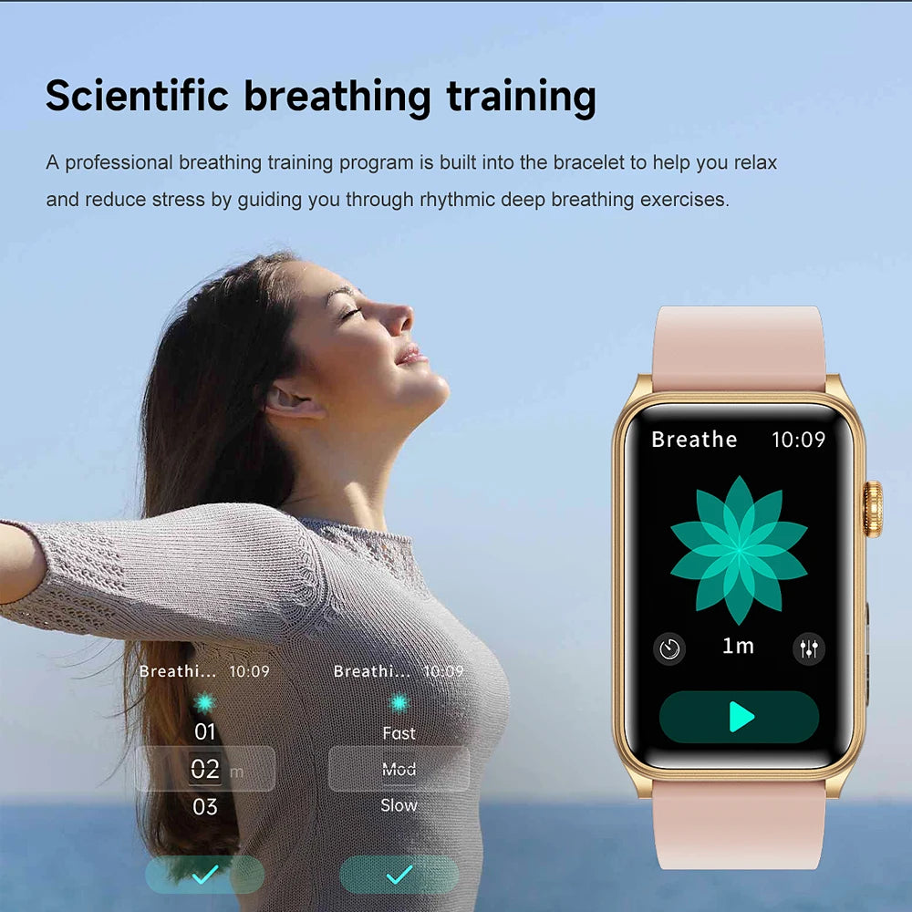 2025 NEW For Xiaomi Smart Watch Women Temperature Monitoring Bluetooth Call Women Health Monitoring Smartwatch For Android IOS