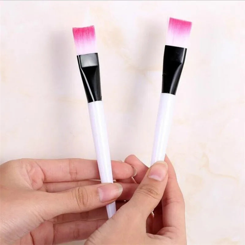 10PCS Soft Cosmetic Makeup Brush DIY Mask Brushes Foundation Skin Face Care Tool Acrylic-Handle Gel Cosmetic Beauty Tools