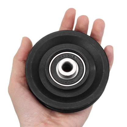 MAYITR High Quality Bearing Pulley 90mm Wearproof Nylon Bearing Pulley Wheel Cable Gym Universal Fitness Equipment Part