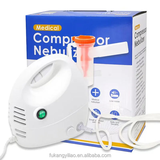 FUKANG ODM CE ISO Compressed Nebulizer Inhaler Cool Mist Atomizer Electric Power Portable for Kids Adults Home Hospital Use